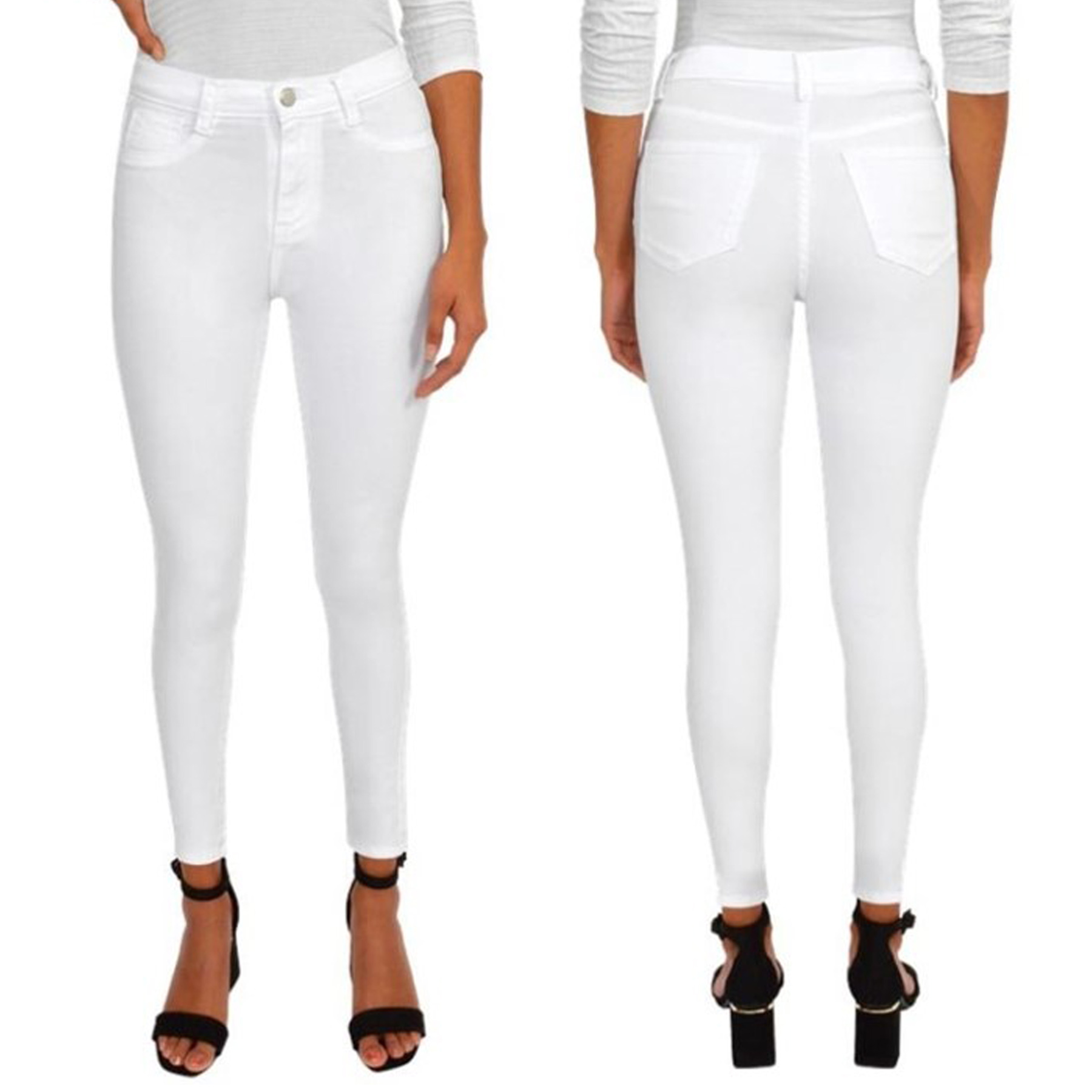 Pantalón gabardina blanco